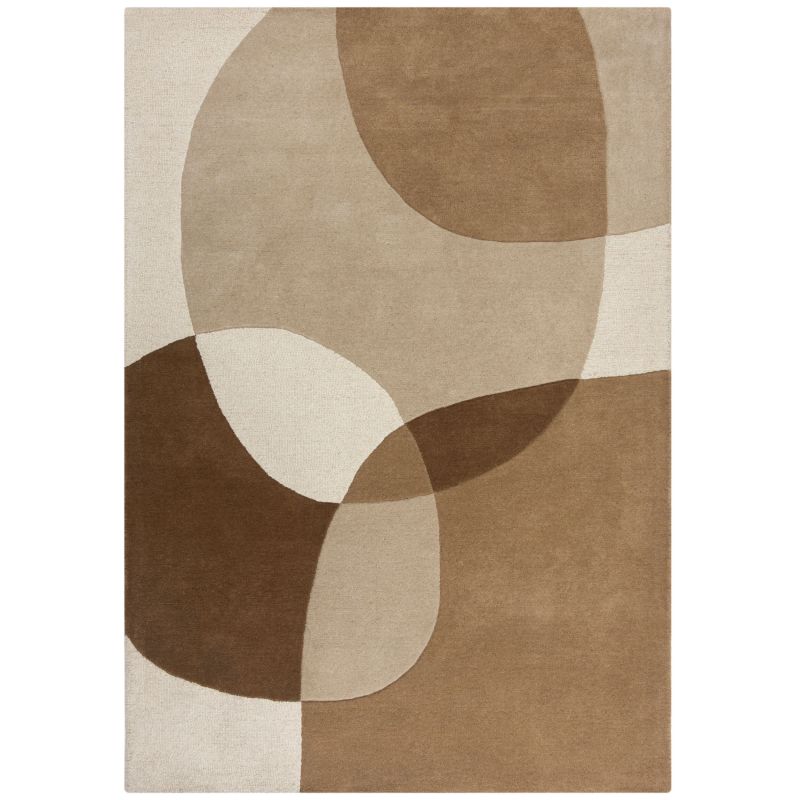 Tapis de salon pure laine beige multi Glow