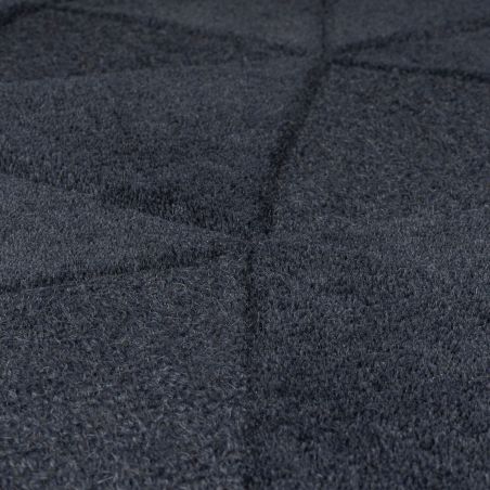 Tapis rond en laine moderne gris Shard détail matiere Tapis rond en laine moderne gris Shard détail matiere