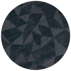 Tapis rond en laine moderne gris Shard