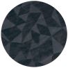 Tapis rond en laine moderne gris Shard