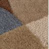tapis de salon en laine multicolore Abstract Mia détail matiere