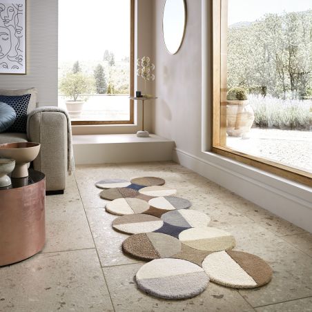 tapis de couloir en laine beige multicolore Abstract Mia ambiance tapis de couloir en laine beige multicolore Abstract Mia ambiance