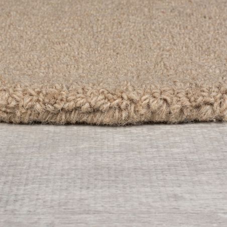 tapis de couloir en laine beige multicolore Abstract Mia détail bordure tapis de couloir en laine beige multicolore Abstract Mia détail bordure