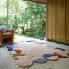 tapis de salon en laine multicolore Abstract Mia Frame ambiance