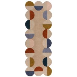 copy oftapis de couloir en laine multicolore Abstract Mia Frame