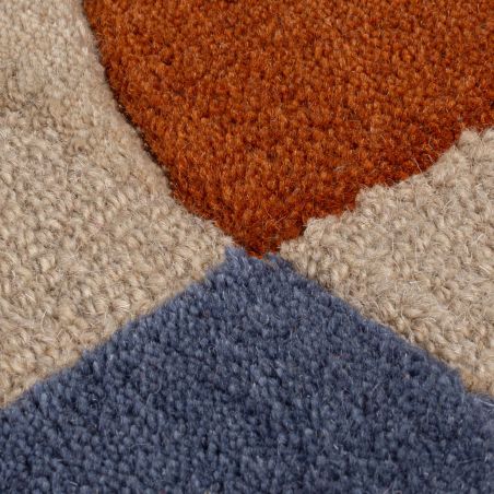 copy oftapis de couloir en laine multicolore Abstract Mia Frame détail matiere copy oftapis de couloir en laine multicolore Abstract Mia Frame détail matiere