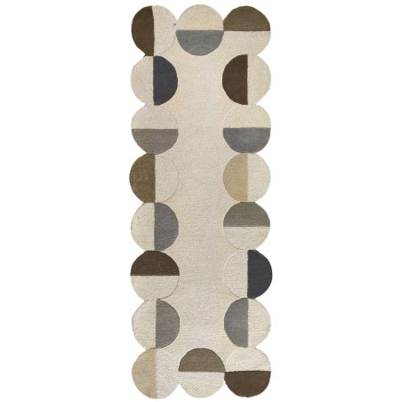 tapis de couloir en laine beige multicolore Abstract Mia Frame tapis de couloir en laine beige multicolore Abstract Mia Frame