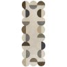 tapis de couloir en laine beige multicolore Abstract Mia Frame