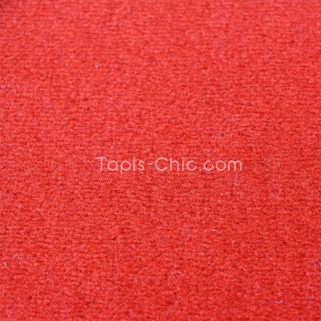 Tapis sur mesure rond Rouge par Vorwerk gamme Modena detail matiere Tapis sur mesure rond Rouge par Vorwerk gamme Modena detail matiere
