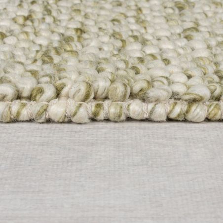 Tapis en laine effet bulles Vert chiné Minerals epaisseur Tapis en laine effet bulles Vert chiné Minerals epaisseur