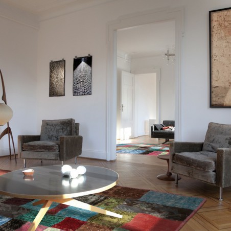 Tapis Patchwork Kilim Up-Cycle Multicolore par Angelo Tapis Patchwork Kilim Up-Cycle Multicolore par Angelo