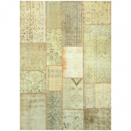Tapis Patchwork Kilim Up-Cycle Beige par Angelo Tapis Patchwork Kilim Up-Cycle Beige par Angelo