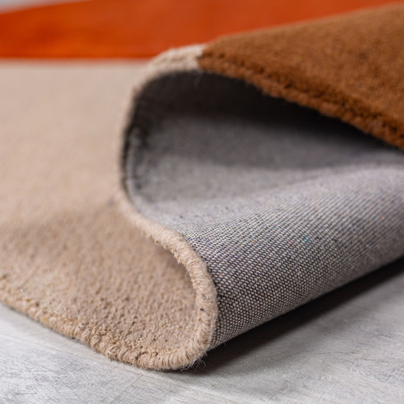 Tapis de salon en laine orange Abstract Mia Segment