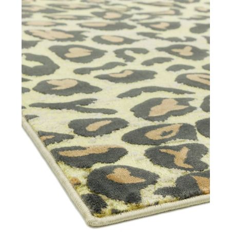 Tapis contemporain en polyester Léopard