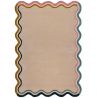Tapis en laine forme originale Scallop