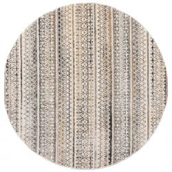 Tapis d'extérieur polypropylène Beige naturel Camino rond
