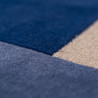 Tapis de salon en laine bleu Abstract Mia Segment