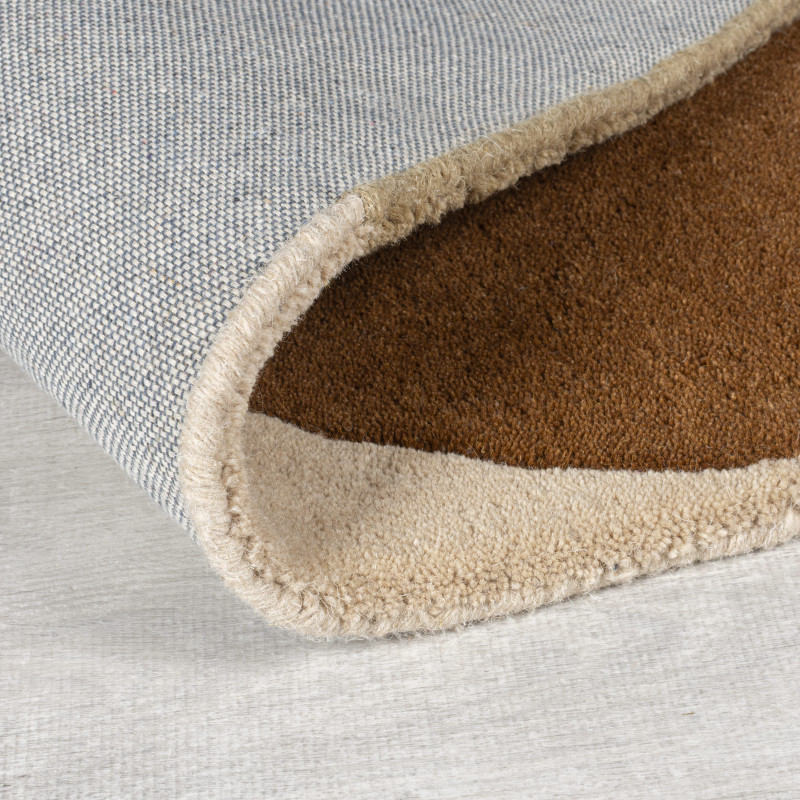 Tapis de salon pure laine multicolore Olbix revetement