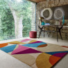 Tapis de salon pure laine multicolore Olbix ambiance