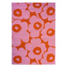 Tapis indoor/ outdoor en polypropylène Unikko rose