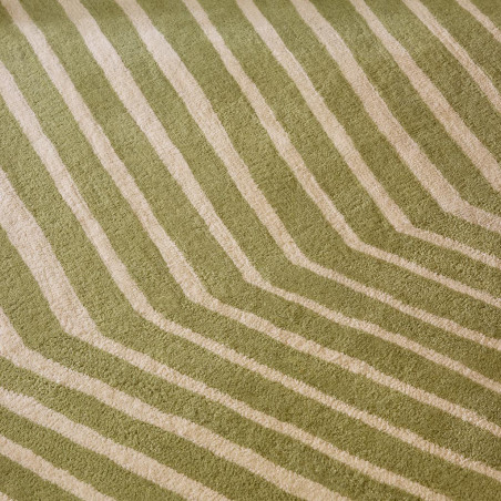 Tapisde salon en laine motif géométrique vert Kalasääski Marimekko zoom