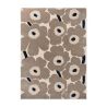 Tapis haut de gamme en laine écru Unikko Grège par Marimekko