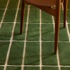 Tapis haut de gamme en laine vert Tiiliskivi par Marimekko ambiance zoom
