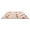 Tapis haut de gamme en laine beige et rose Unikko par Marimekko packshot