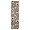 Tapis de couloir en laine grège Unikko par Marimekko