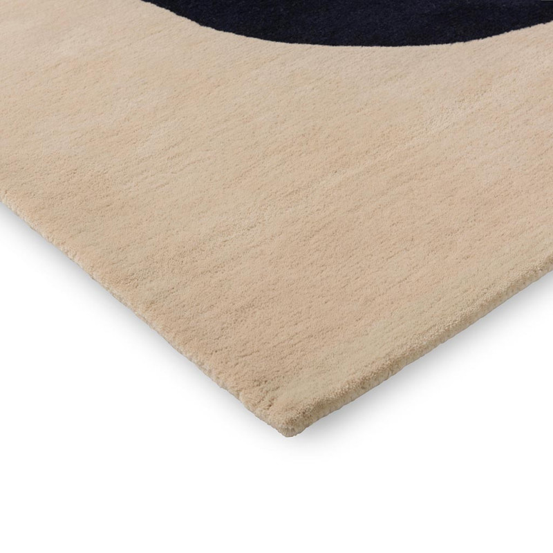 Tapis haut de gamme en laine vert Seireeni par Marimekko côté