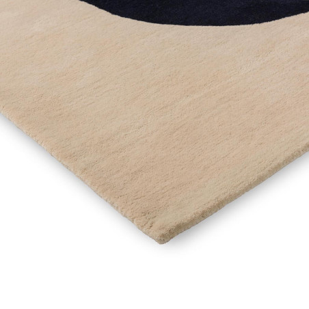 Tapis haut de gamme en laine vert Seireeni par Marimekko côté