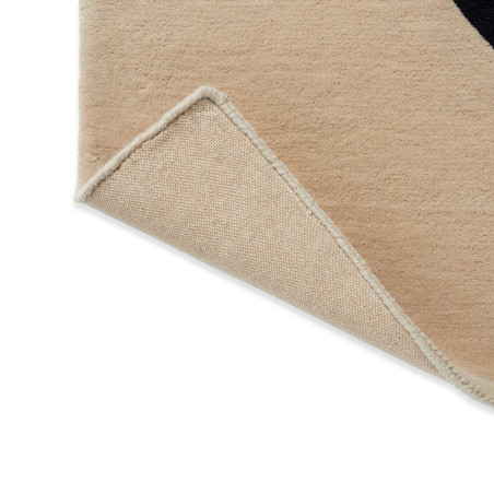 Tapis haut de gamme en laine vert Seireeni par Marimekko replié