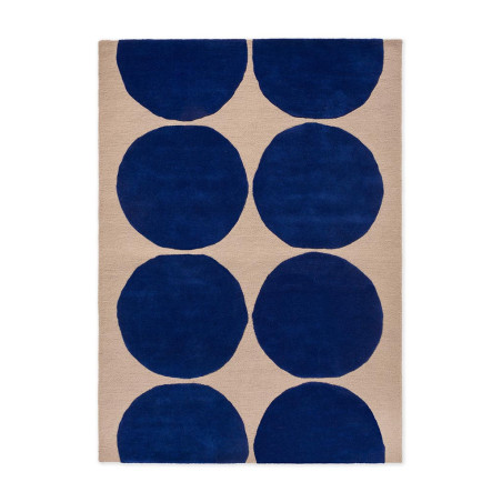 Tapis haut de gamme en laine bleu Isot Kivetpar Marimekko