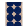 Tapis haut de gamme en laine bleu Isot Kivetpar Marimekko