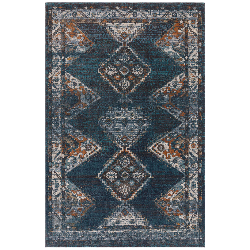 Tapis de salon traditionnel Persian Zola Bleu