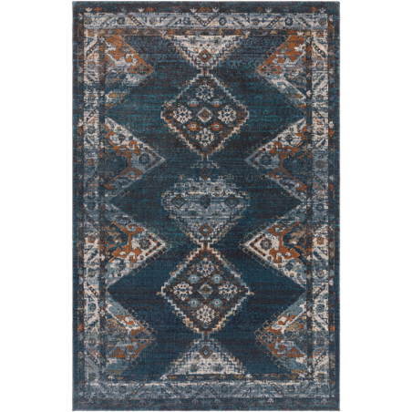 Tapis de salon traditionnel Persian Zola Bleu