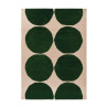 Tapis haut de gamme en laine vert Isot Kivet par Marimekko