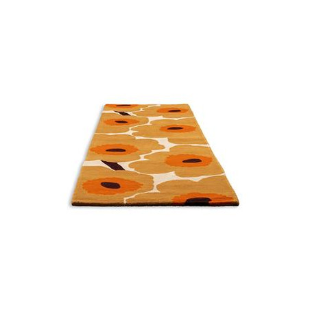 Tapis de couloir en laine miel Unikko par Marimekko packshot
