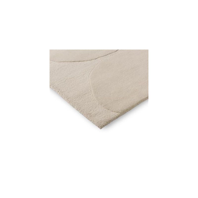 Tapis haut de gamme en laine écru Isot Kivet par Marimekko coin