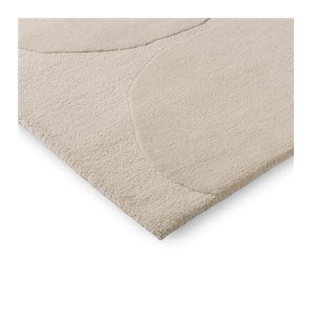 Tapis haut de gamme en laine écru Isot Kivet par Marimekko coin