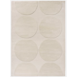 Tapis haut de gamme en laine écru Isot Kivet par Marimekko salon