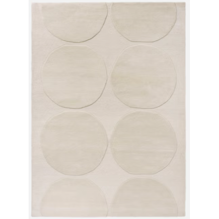 Tapis haut de gamme en laine écru Isot Kivet par Marimekko salon