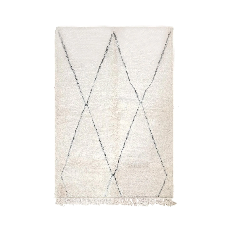 Tapis berbère marocain pure laine - tapis sur mesure 80 x 230 cm