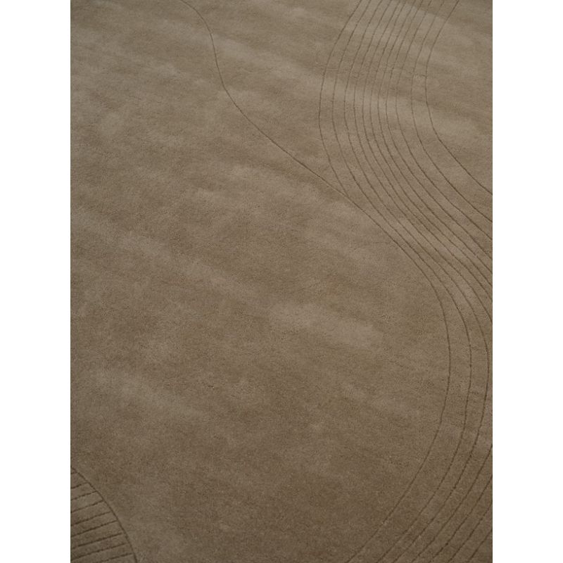 Tapis original Fluid Arc Earth motif