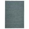 Tapis en laine bouclé bleu canard Harris