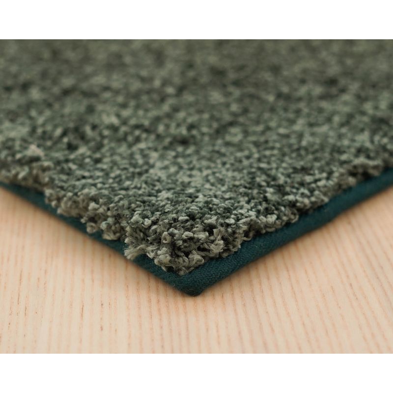 Tapis sur Mesure rectangulaire ou carré Vert Santiago angle