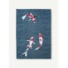Tapis moderne Japanese Pond en PET