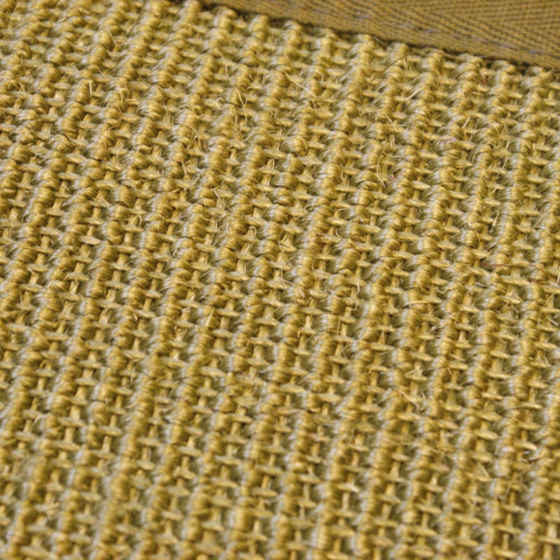 Tapis sur-mesure en sisal gansé beige