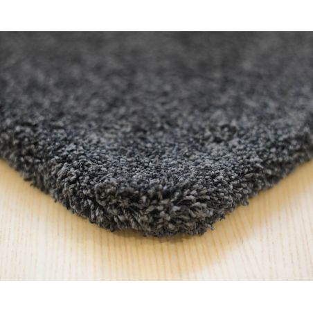 Tapis sur Mesure rectangulaire ou carré Noir Santiago angle