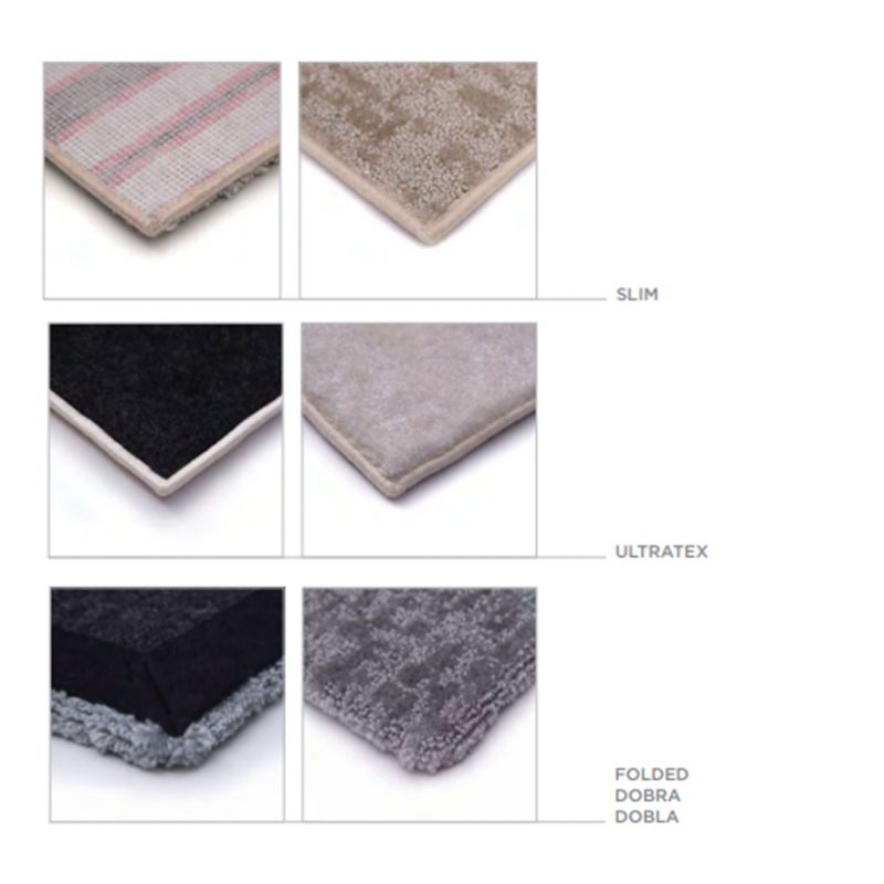 Tapis sur Mesure rectangulaire ou carré Caramel Belgrado finition